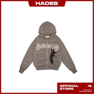 UNISEX ZIP HOODIE MUZIC PATCHES BOXY HOODIE ZIP - GENUINE HADES BRAND