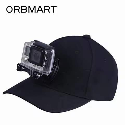 ORBMART Sport Camera Cap Adjustable Canvas Sun Hat Cap For Gopro 7 6 5 4 4+ 3 SJCAM SJ4000 SJ6000 Xi