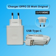 Charger Opo A58 USB Type C Super VOOC Charging 33 Watt