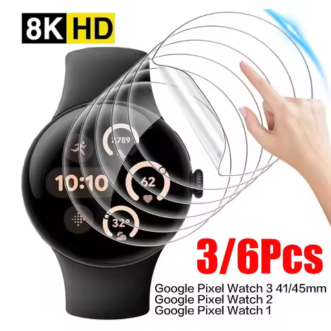 Screen Protector TPU Film for Google Pixel Watch 3 41mm 45mm Pixel Watch2 Watch1 Accessories