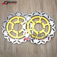 310mm Gold Front Brake Discs Rotors For Kawasaki GTR 1400 GTR1400 ZG 1400 2008-2018 ZZR1400 ZZR 1400