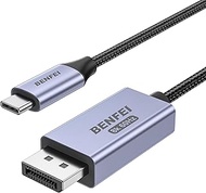BENFEI Bidirectional USB C to DisplayPort 1.4 Cable 6FT, Support 8K@60Hz 4K@240Hz (Thunderbolt 4 to 