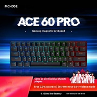 VXE MCHOSE Ace60 Pro wired magnetic switch keyboard 8K return rate RT0.01mm supports SOCD RS