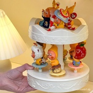 Electric Carousel Toy Display Stand Turntable Doll Storage Box Star Ornaments Mystery Box