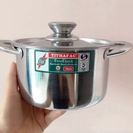 High-end Tithafac 430 Thick Stainless Steel Pot, Pipe Strap, Stalk Strap, Can Be Used Induction Hob, Gas Stove, Infrared, Heat Catcher Very Quickly