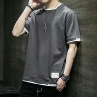 Men's T-Shirt Gray 1688 Alibaba Batch Website Factory Direct Sales Cheap Supply Summer 9.9 Short-Sle