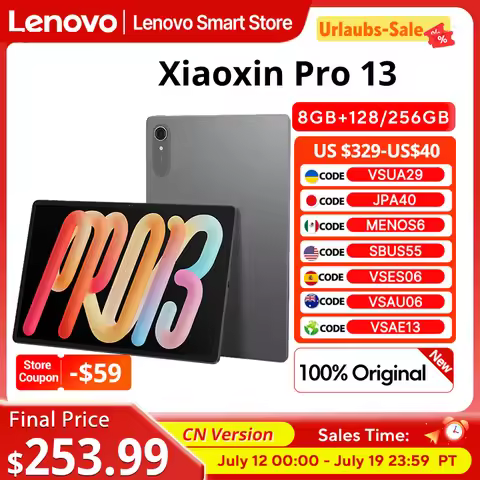 Lenovo Xiaoxin Pro 13 AI Tablet 13'' 3.5K 144Hz Diplay Original CN version 10200mAh Snapdragon 8s Ge