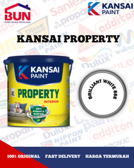 CAT TEMBOK KANSAI PAINT PROPERTY INTERIOR 5KG - BRILLIANT WHITE 888