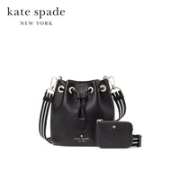 Kate Spade New York กระเป๋าถือ/กระเป๋าสะพายข้างรุ่น Rosie Small Bucket Bag KC740 001 สีดำ