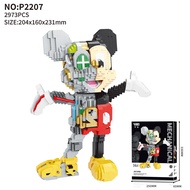 YKO Mechanical Mickey High Quality Nano Building Block Set 2973 Pieces