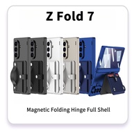 Ready New For Samsung Z Fold 7 Case Fold7 Stand Magnetic Hinge Protective Case Fold7 Wrist Strap Car