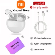 LazMall Siêu Deal Chớp Nhoáng Tai Nghe Bluetooth Không Dây Pro 6 Âm Thanh Chuẩn Dùng Cho Mọi Thiết B