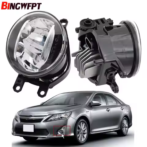 1pair Fog Light Assembly Car Front Bumper H11 LED Fog Light 12V Halogen lamp For Toyota Camry 2.4L L