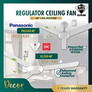 KDK Baby Fan KDK K12VO 48'' / Panasonic Ceiling Fan Panasonic FM12AO 48'' Baby Fan Regulator Fan Kip