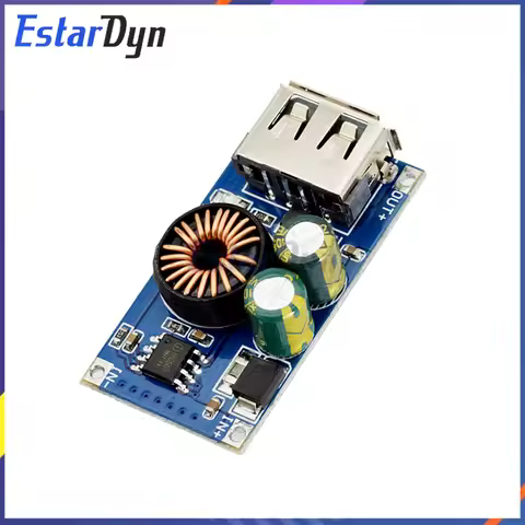 QC3.0 Fast Charger Module DC 6-32V to 5V/9V/12V Step Down Converter 24W with USB Port for iPhone Sam