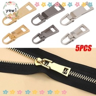YEWW 5pcs Zipper Pull Replacement Sewing Kit Detachable Metal Zip
