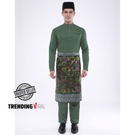 Baju Melayu Avante Nabil Ahmad By Jakel in Sage Green / Package Sampin &amp; Button
