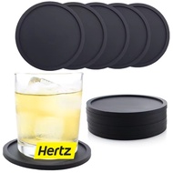 Hertz Cafe Silicone Coaster Heat-Resistant Non-Slip Available In 2 Sizes 10X10 Cm. 7X7 Cm