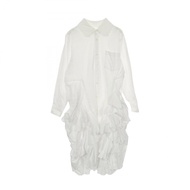 [二手] Comme des Garçons COMME des GARCONS COMME des GARCONS連身裙，褶邊棉質連身裙，女裝，二手 A