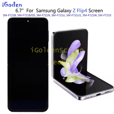 6.7"OLED LCD Display For Samsung Galaxy Z Flip4 F721 Touch Screen Replacement Digitizer For Samsung 