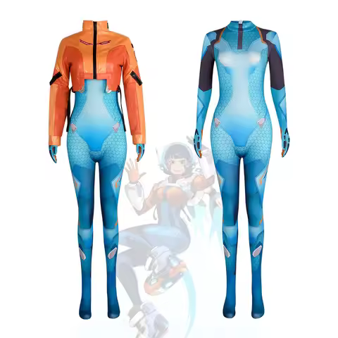 Overwatch Juno Cosplay Costume Martian Explorer Teominh Outfit Women’s Bodysuit Jacket Set Halloween