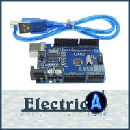 Arduino Uno + (Free Cable) Compatible DCCduino UNO R3 CH340G Driver - SMD Atmel ATMEGA [ElectricA]