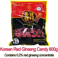 Korean Red Ginseng Candy 800g (3,200 kcal) Contains 0.2%g of red ginseng Extract