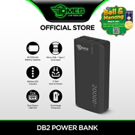 DMES DB2 2.4A 20000mAh Dual USB Output Type C and Micro USB Input Fast Charging Powerbank / Over Charge Protection