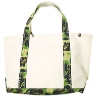 SAINT MICHAEL x A BATHING APE APE 24SS 特別版 日本製造 AP_TOTE BAG / MEDIUM / WT+CAM 迷彩帆布手提包 SM-YS8-0000-C3
