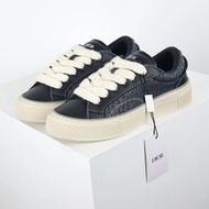 [Top Version] [Lightning Delivery] DIOR DIOR B33 Cowhide Comfortable Trendy Low-Top Casual Shoes Sne