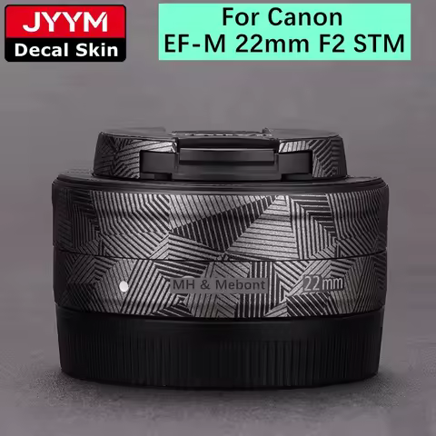 For Canon EF-M 22mm F2 STM Anti-Scratch Camera Lens Sticker Coat Wrap Protective Film Body Protector