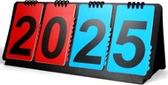 Manual Flip Scoreboard Portable Multi-Sport Scoreboard Flipper with Detachable Numbers 4-Digit Count