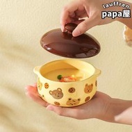 川島屋蒸碗專用嬰兒帶蓋陶瓷家用兒童寶寶輔食蒸雞羹專用燉盅