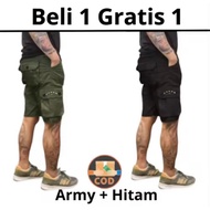 BELI 1 GRATIS 1 Celana Pendek Cargo Pria bisa cod / Celana Pendek Chargo / Celana Pendek Pria / Cela