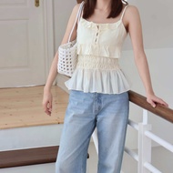 (Pre-order 14 Days) Vynn - Palolo Top เสื้อสายเดี่ยวแต่งระบาย