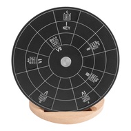 casymy Circle of Fifths Wheel Melody Tool with Stand Holder Storage Bag Chord Aluminum Alloy Music T