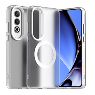 Matte Half Clear Magnetic Charging Phone Case For Oneplus 13 Nord CE 4 Lite PC + TPU Hard Shockproof