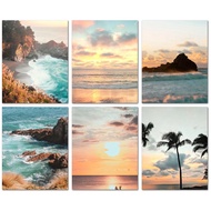 RUOPOTY 60x75cm/50x65cm/40x50cm Frame Diy Frame Wall Art Painting Digital Painting Marine Gift Paint