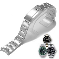 [HOT JUXXKWIHGWH 514] โลหะ Watch Bands สำหรับสำหรับ Rolex SUBMARINER เดย์โทนาผู้ชายพับจับมือสายนาฬิกาอุปกรณ์เสริมสแตนเลสนาฬิกาสร้อยข้อมือโซ่