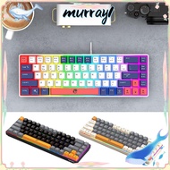 MURRAY RAIKU K68 Keyboard, 68 Keys Blue Switch Gaming Keyboard,  Rainbow Color Backlight Thai Keys O
