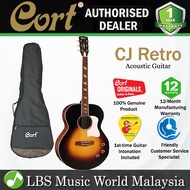 Cort CJ Retro Jumbo Spruce Top Acoustic Guitar with Pickup Vintage Sunburst Matt (CJRETRO)