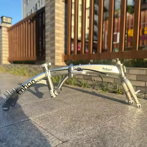 Fnhon 1403 Tornado Mini Disc Rim Brake Frameset Folding Bike Frame Fork 14in 16in 3Speed Child Adult