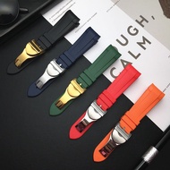 22mm New Style Rubber Silicone Watch band Orange Blue red Green Watchband fit for Tudor strap Black Bay Series tools