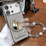 VivoS60 Phone Case Cat Makeup Mirror Holder V2571A Airbag All-Inclusive Shock-resistant Silicone s60