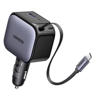 UGREEN 60W/90W/145W Car Charger With USB C Cable USB-C Retractable Fast Charge Car Charger