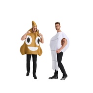 Halloween Funny Poop Costume Adult Party Costume Funny cosplay Stage Performance Costume