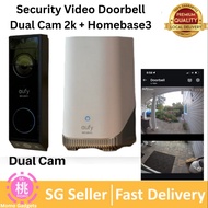 eufy Security Video Doorbell E340 (Battery Powered), Dual Cameras with Delivery Guard, 2K Full HD an