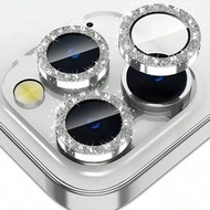 1 Set Flash Diamond Rhinestone Camera Lens Protector Film Set For Phone 12/12 Mini/12 Pro/12 Pro Max