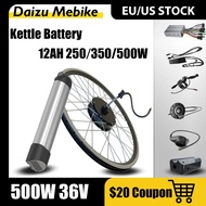 Kettle Battery Ebike Conversion Kit 36V 12AH Battery LCD Display 250W 350W 500W Hub Motor Electric Bicycle 26Inch 700C