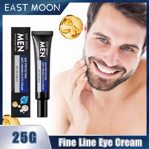 East Moon Men Wrinkle Reducing Eye Cream Reduces Puffiness Fades Dark Circles Tightens Eye Bags Repa